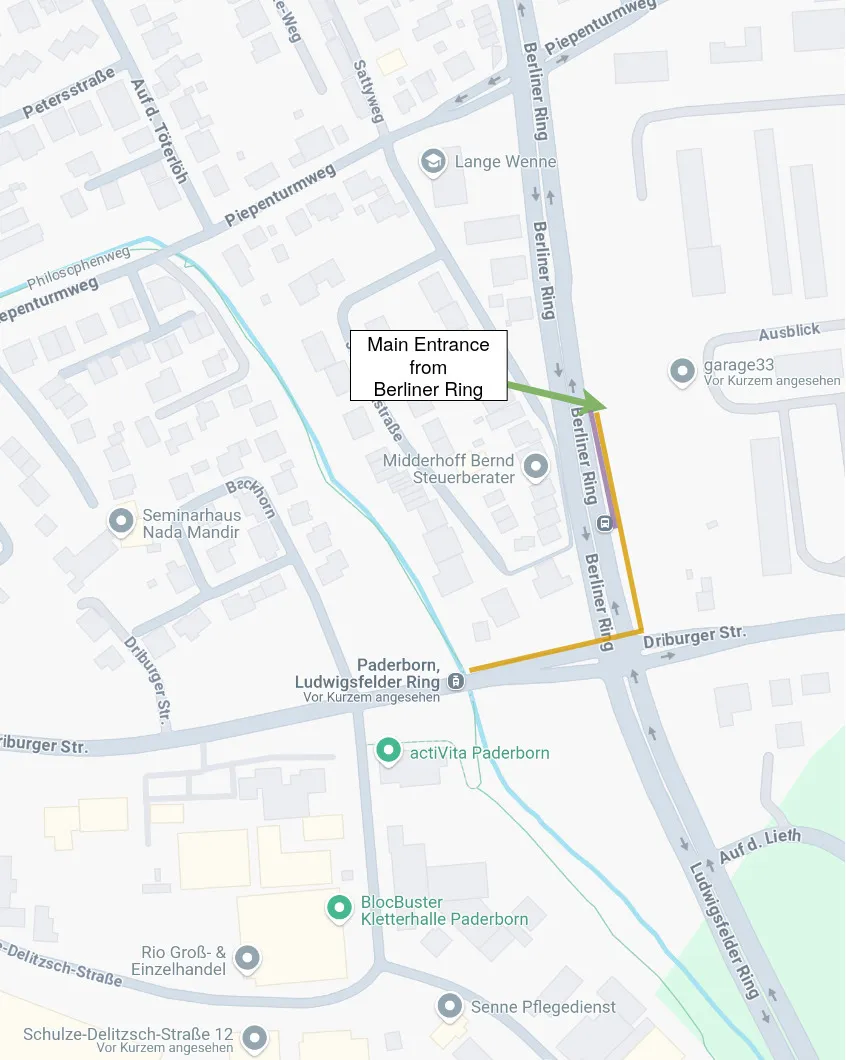How to get to garage33